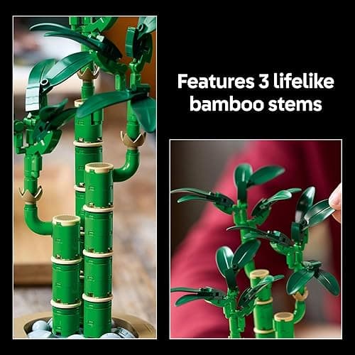 LEGO Botanicals Lucky Bamboo Building Set - Artificial Plant for Indoor Home Décor, Adults Ages 18+ - Gift for Birthdays for Him - Fake Plant Decoration for Table, Desk, Office - 10344 thumbnail 4