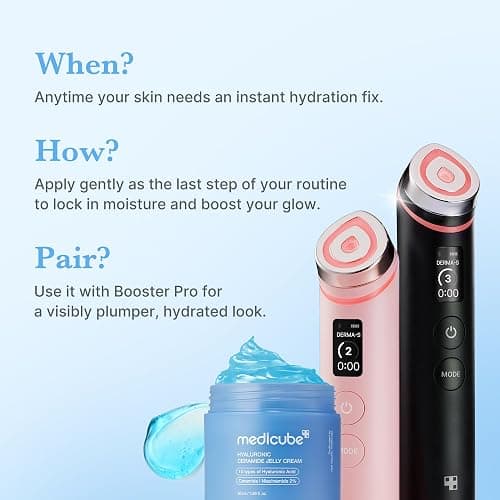 medicube Jelly Cream with Hyaluronic Acid for Long-lasting Hydration | Daily Moisturizer with Hyaluronic Acid, Ceramides, Multi Peptides - Supports Skin's Barrier, All Skin Types, 1.69 fl.oz thumbnail 6
