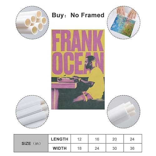 Frank Ocean 5 Canvas Poster Bedroom Decoration Landscape Office Valentine's Birthday Gift Unframe-style12x18inch(30x45cm) thumbnail 2