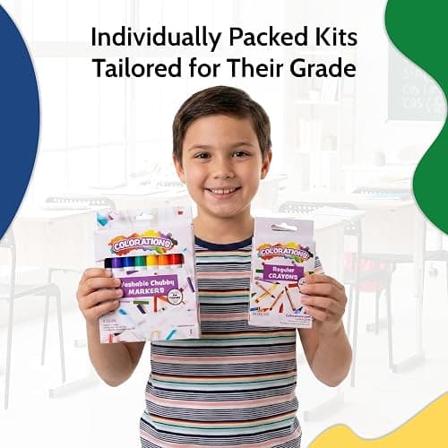 EPI Essentials Back to School Supplies for Kids 4th - 6th Grade – 70 Items in Kit – Elementary School Supply Packs – Wide-Ruled Bundle with Composition Notebooks – Suitable for Homeschooling thumbnail 2