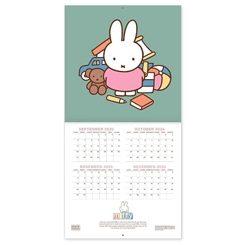 Orange Circle Studio 2027 Miffy A Year in Color 7" x 7" Wall Calendar, 12 Artfully Designed Monthly Layouts, Includes 4 Bonus Months, Full-Color FSC® Paper, Hanging Calendar for Home or Office Decor thumbnail 3