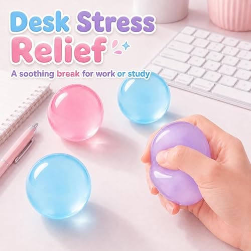 4 PCS Coconut Oil Squishy Stress Ball for Adults, Slow Rising Squishy Fidget Toys, Sensory Fidget Toys for Study Work,Soft Stress Relief Toy thumbnail 5