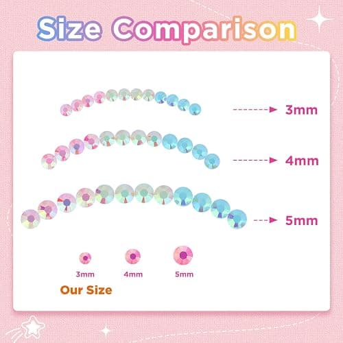 Zefy 40 Colors Resin Jelly Rhinestones for Bedazzling, 3mm 32000 Pcs Flatback Gems for Crafting, Bedazzling Kit with 3Pcs B7000 Glue for Clothing Shoes Nail Book Diamond Art thumbnail 7