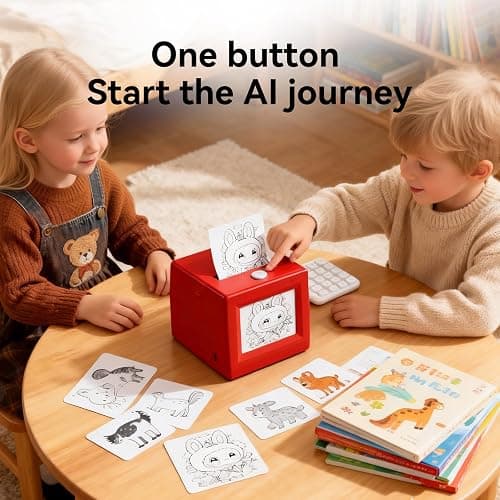 JUMP HERO Smart AI Voice Sticker Maker Machine,Mini Sticker Printer for Kids, Inkless Portable Thermal Sticker Printer Box with Photo Printing, DIY Label Maker for Scrapbooking, Crafts, Gift Wrapping thumbnail 5