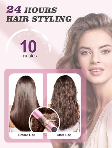 Mini Curling Iron for Travel,110~240V Dual Voltage with European Plug Adapter,Small Curling Iron for Short Hair,Tiny Curling Irons for Women,Anti-Scald Cover,Auto-Off,5 Temp Digital Settings,1 Inch thumbnail 8