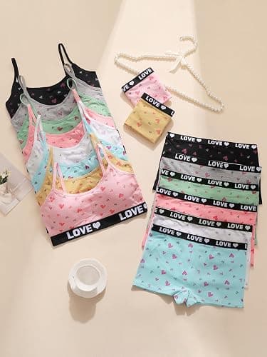 SIETE ROSA Girls Cotton Underwear Soft Shorts Kids Boxer Briefs Panties, Girls’ Seamless Underwear Set thumbnail 2