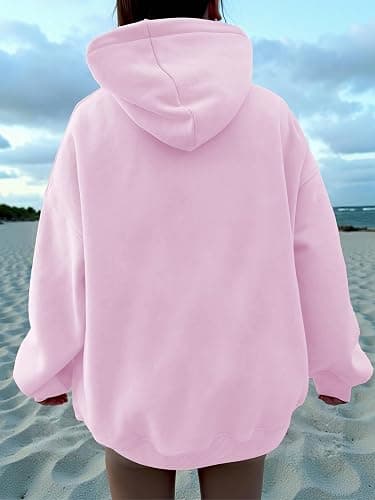 Yiulangde Oversized Graphic Hoodies for Teen Girl Women Cute Y2k Letter Flower Pullover Tops Aesthetic Preppy Sweatshirts thumbnail 4