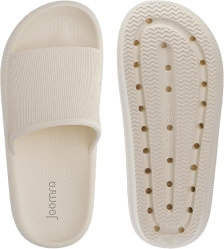 Joomra Pillow Slippers for Women and Men Non Slip Quick Drying Shower Slides Bathroom Sandals | Ultra Cushion | Thick Sole thumbnail 7