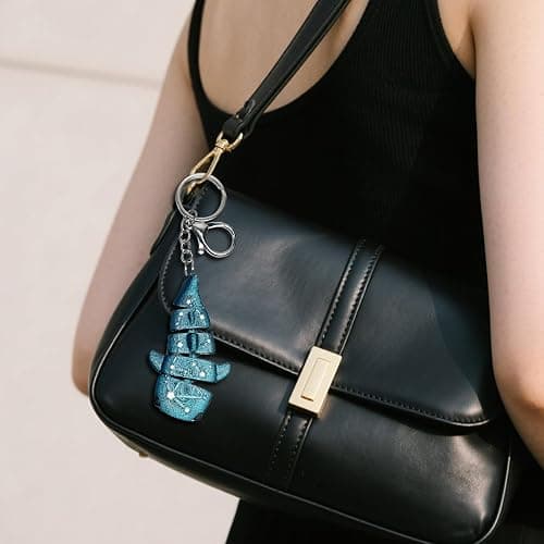 Cute Whale Shark Keychain Purse Bag Charms for Hangbags Backpacks Car Keys Accessories Ocean Fish Gift for Women Men thumbnail 2