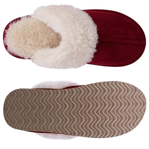 Litfun Women's Fuzzy Memory Foam Slippers Fluffy Winter House Shoes Indoor and Outdoor thumbnail 6