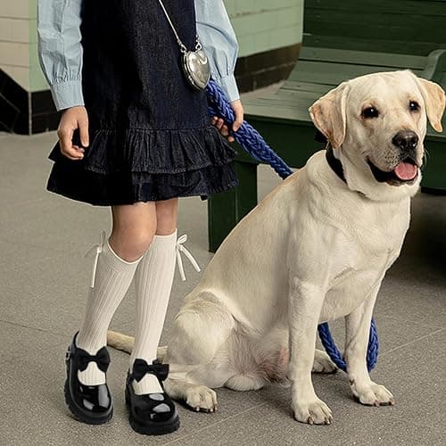 Wulubaba Toddler Girl Dress Shoes Bow Black Dress School Shoes Princess Mary Jane for Toddler/Little Girl thumbnail 6