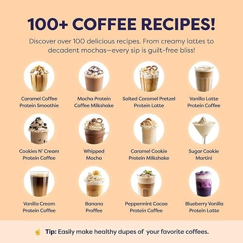 Caramel Protein Iced Coffee - Premium Whey Protein & Instant Iced Coffees - 100% Natural Cold Brew - Zero Artificial Flavors & Sweeteners, 80 mg Caffeine Per Serving, No Added Sugar, 20 Servings thumbnail 8
