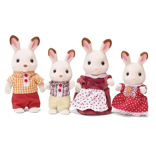 Calico Critters, Hopscotch Rabbit Family, Dolls, Doll House Figures, Collectible Toys - Image 1