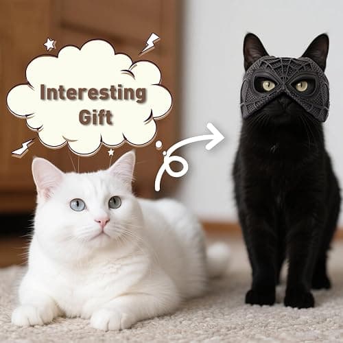 Yipintang Cat Bat Mask Halloween Costumes Accessories for Cats, Cat Bat Cosplay Apparel (Medium, Black Spider) thumbnail 6