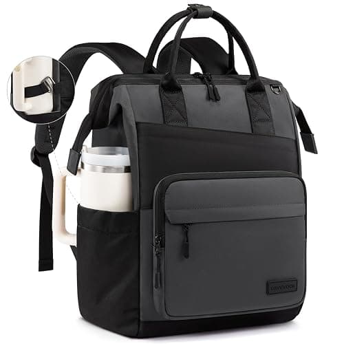 LOVEVOOK Laptop Backpack for Women, 17 Inch Travel Backpack for Work College Business, Water Resistant Teacher Nurse Bag with Large Capacity, School Bookbag Bags Cute Daypack for Woman Girls - Image 1