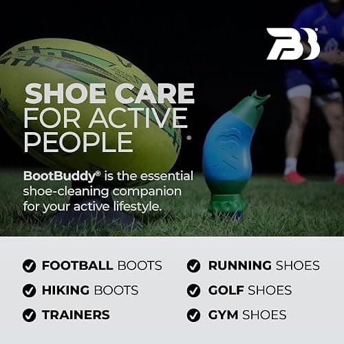 BootBuddy Shoe & Boot Cleaner Brush – Footwear Cleaning Kit for Running and Walking Shoes, Hiking Boots, Golf Shoes & Soccer Cleats – Cleans Mud, Dirt & Stains in Minutes, As Seen on Dragons’ Den thumbnail 7