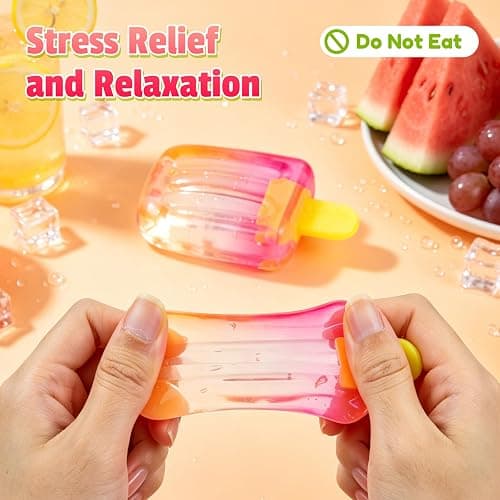 Ice Cream Squishy,Popsicle Squishy, Slow Rising Sensory Fidget Toy for Stress & Anxiety Relief, Summer Party Favors, Birthday Gifts & Classroom Rewards for Adults thumbnail 7