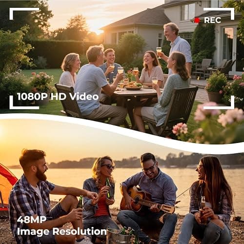 Camcorder Video Camera 2.7K 48MP, Vlogging Camera for YouTube with Fill Light — 3" 270° 18X Digital Zoom Flip Screen Webcam Anti-Shake, Digital Camera with 32GB Card for Beginners Kids Teens Gifts thumbnail 2