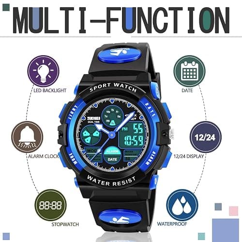 ATIMO LED Multi Function Waterproof Watch for Kids - Kids Gifts thumbnail 3