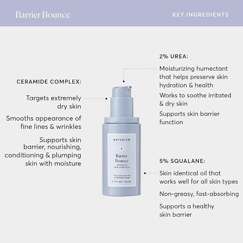 Naturium Barrier Bounce Serum, Plumps & Hydrates Face, Neck & Chest, Hydration Booster & Skin Care with Squalene & Ceramide Complex, 1.7 fl oz thumbnail 4
