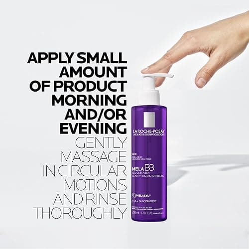 La Roche-Posay Mela B3 Gel Cleanser, Formulated With Melasyl + Niacinamide + PHA, Anti Aging Face Wash For Discoloration, Dark Spots & Post Acne Marks, Dark Spot Corrector, Oil Free & Soap Free thumbnail 7