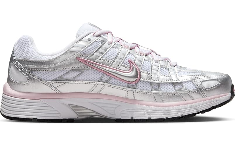 W NIKE P-6000 "WHITE/METALLIC SILVER-ELEMENTAL PINK" thumbnail 10