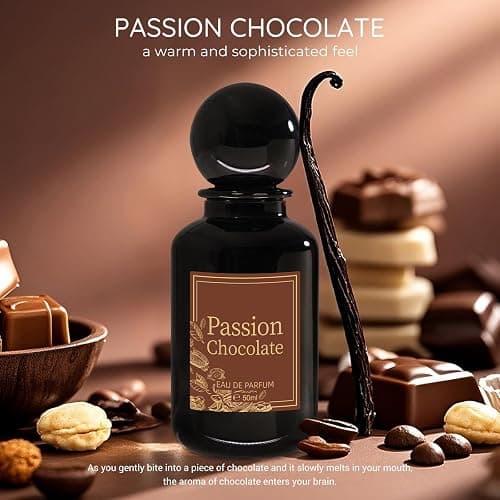 MAJESTY'S SECRET PHEROMAX Passion Chocolate Eau de Parfum for Women, 50 ml (1.7 fl oz) Long-Lasting Gourmand Perfume, Sweet Chocolate Vanilla Coffee Scent with Caramel & Amber Notes thumbnail 8