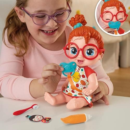 Baby Alive Lil Dreamer Dottie Doodle Sleepy Baby Doll Set, Red Hair, Fun Sleepover Theme, Preschool Toys for Girls & Boys 3 Years & Up thumbnail 4