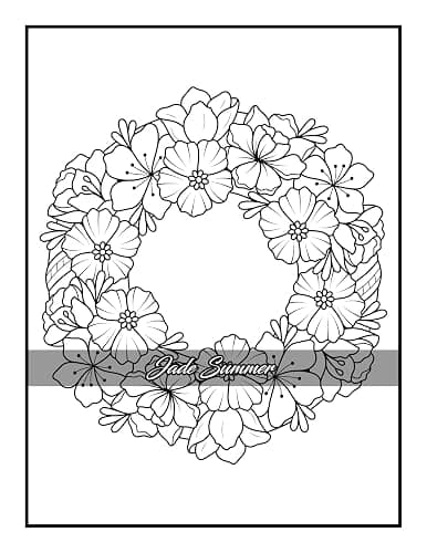 100 Flowers: An Adult Coloring Book with Bouquets, Wreaths, Swirls, Patterns, Decorations, Inspirational Designs, and Much More! thumbnail 47