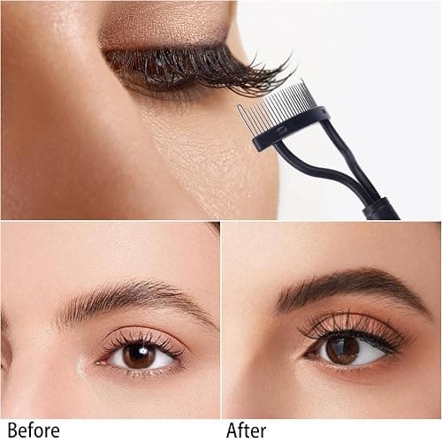 2 Pcs Eyelash Separator Tool Mascara Brushes Eyelash Comb Separator Definer Lash Comb for Combing, Separating Lashes thumbnail 6
