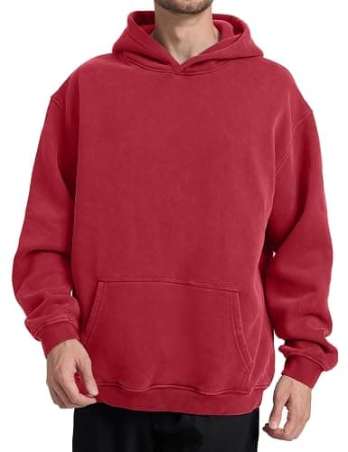 Dnzzs Acid Wash Hoodie Super Soft Sweatshirt for Mens Pullover Oversized Men's Fashion Hoodies & Sweatshirts Vintage Tops thumbnail 2
