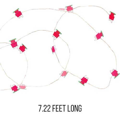 Silver Buffalo Peanuts Snoopy 20ct Decorative String Lights, 7 Feet Long, Warm White LED thumbnail 4