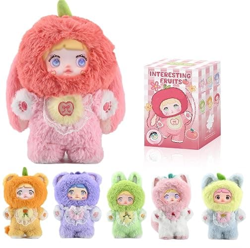 Blind Box Interesting Fruits Series Plush - 3 Expressions Adorable Mystery Plush Toys for Collectors - 7.1IN Random Surprise Doll with Unique Designs, 1PCS (Upgrade Packaging) - Image 1