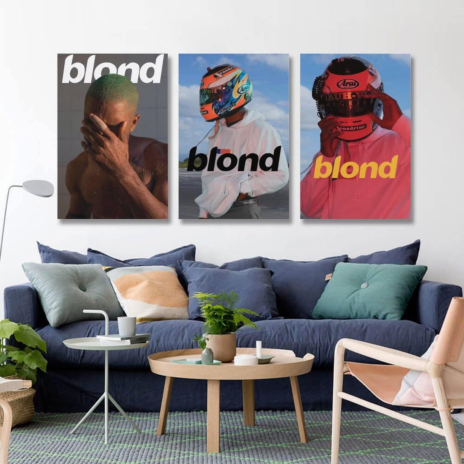 Frank Ocean Blonde Poster Album Cover Poster A Set of 3 Canvas Posters Room Aesthetic Festival Gift Family Bedroom Decor Wall Art Home08x12inch(20x30cm)-3pcs Style - 08x12inch(20x30cm)-3pcs thumbnail 4
