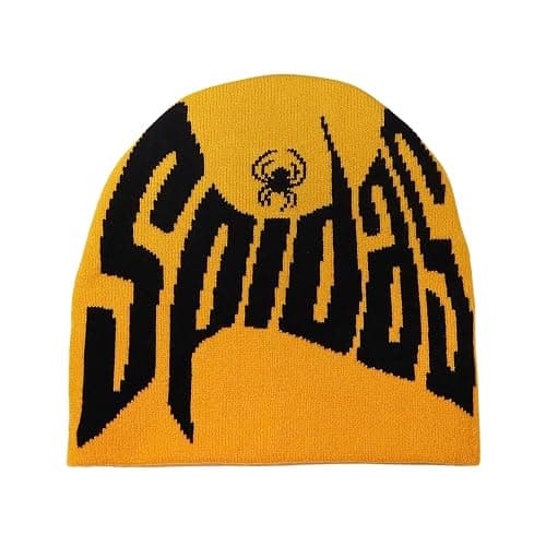 2THESTARS Y2K Beanie for Men Women Knitted Hat Winter Cap Gothic Spider Web Design Warm Skullies Cold Weather Knit Outdoor - Image 1