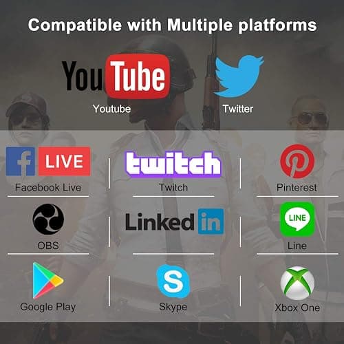 Capture Card Nintendo Switch, 4K HDMI Video Capture Card, 1080P 60FPS, HDMI to USB 3.0 Capture Card for Streaming Work with Camera/Xbox/PS4/PS5/PC/OBS thumbnail 7