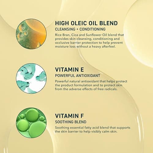 Prequel Skin Pre-Gleanse Oil Cleanser for Face. Double Cleansing Oil Skincare for Women with Cica and more. Non-Comedogenic Makeup Remover. Unscented Gentle Formula For All Skin Types. 13.5oz thumbnail 3