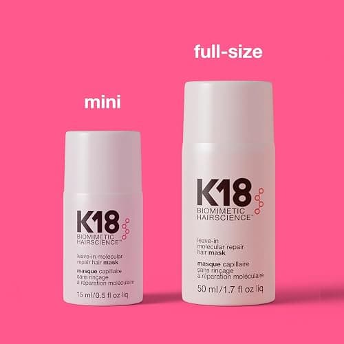 K18 Leave-In Molecular Repair Hair Mask, Patented, Lasting Repair For Dry, Frizzy, Damaged Hair, Reverse Damage In 4 Minutes From Bleach, Color, Chemical Services + Heat thumbnail 10