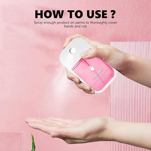 6PCS Flavors Power Mist Hand Sanitizer, Power Mist Hydrating Hand Sanitizer Spray for Adults, Portable Sanitizer Spray, Sanitizer Set for Daily and Travel (1 PC) thumbnail 3