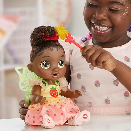 Baby Alive Fairy Fashions Berry Boo Doll with Clothes Accessories, Black Hair, 11 Inches, Kids Toys, Ages 3+ (Amazon Exclusive) thumbnail 7