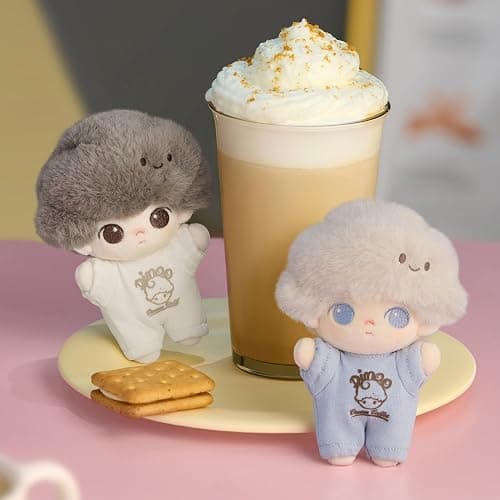 POP MART DIMOO Crush on Coffee Series-Soft-faced Plush Keychain Blind Box, Random Design Action Figures Collectible Toys Home Decorations, Single Box thumbnail 4