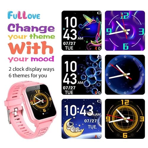 Girl Gifts Age 6 7 8 9 Kid Smart Watch: Presents for 6-10 Year Old Girls Kids Learning Watch Birthday Gift for 7 8 9 10 Year Old Girls Toy Reminder Game Watch for Kids Age 10 - 12 Girl Pink Watches thumbnail 4