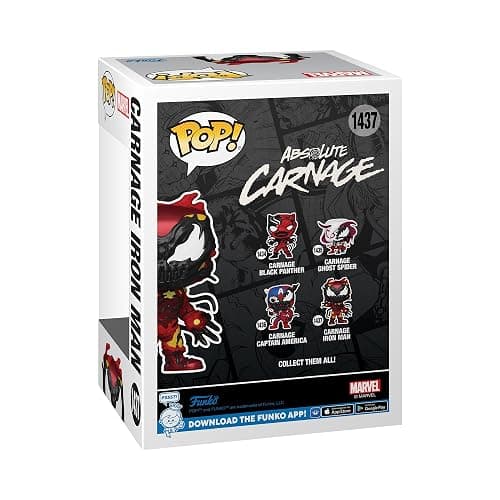 Funko Marvel Carnage Iron Man Vinyl Figurine 1437 Unisex Pop! multicolore vinile thumbnail 3