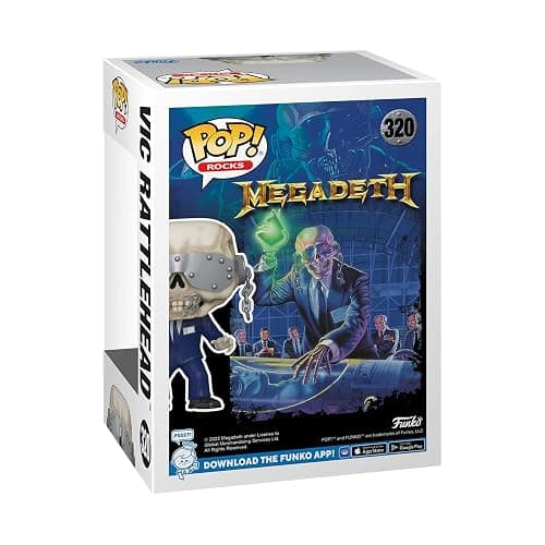 Funko POP! Rocks: Megadeath - Vic Rattlehead - Collectable Vinyl Figure - Gift Idea - Official Merchandise - for Kids & Adults - Music Fans - Model Figure for Collectors and Display thumbnail 3