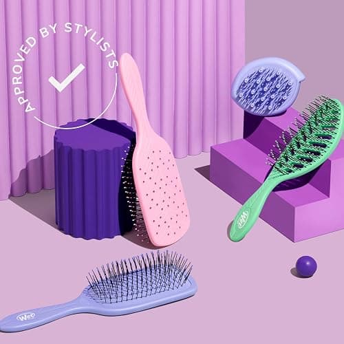 Wet Brush Go Green Mini Detangler, Green - Detangling Travel Hair Brush - Ultra-Soft IntelliFlex Bristles Glide Through Tangles & Gently Loosens Knots While Minimizing Pain, Split Ends & Breakage thumbnail 8