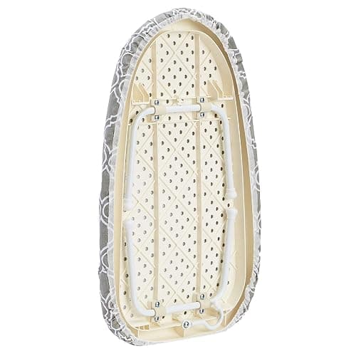 Amazon Basics Foldable Compact Tabletop Ironing Board with Folding Legs, Heat Resistant Portable, Lightweight, Non-Slip, Easy Storage, Trellis Removable Cover, 23.6"L x 7.1"W x 14.3"H, Chevron thumbnail 5