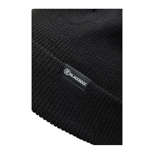 Blackrock Black Beanie Hat for Men and Women, Running, Lightweight, Skull Caps, Thermal Beanie, Winter Work Hat, Unisex - One Size thumbnail 9