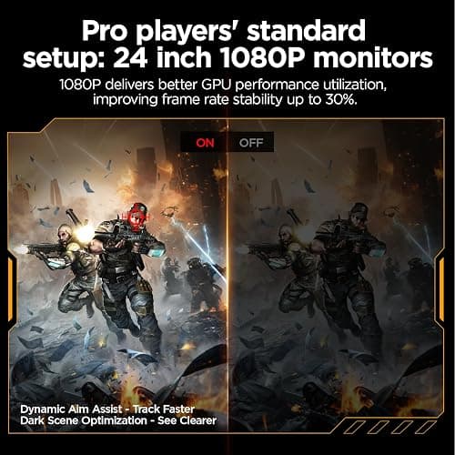 KOORUI 24" Gaming Monitor, 200Hz 1ms Fast IPS, FHD HDR400 Display, 90% DCI-P3 Color Gamut, Adaptive Sync, Ultra Slim Frame, VESA Mountable, HDMI 2.0, DP 1.4, G2411P thumbnail 5