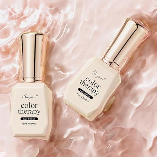 SHOYUM Milky Nude Rose Gel Nail Polish LED UV Gel Soak Off Clear Nude Pink French Manicure Jelly Nail Gel Polish Varnish Curing Requires 1pcs 15ml for Home Salon Nail Art DIY (XY37, SY05, XY56) thumbnail 8