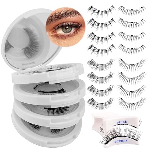 FADLASH Magnetic Eyelashes with Applicator 4 Pairs Magnetic Lashes Natural Look No Glue Needed Reusable Easy to Wear False Eyelashes (604+079+806+B7) thumbnail 7